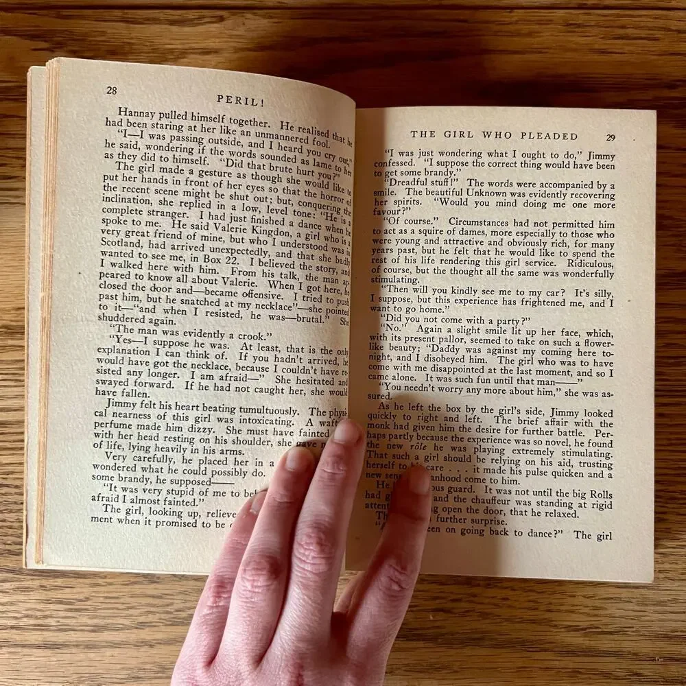 Peril! by Sydney Horler 1930 First Edition Mystery League Hardcover Book‎